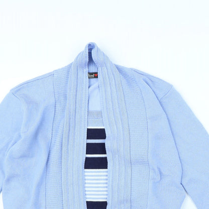 Preloved Pure Fashion Womens Blue Striped  Jacket  Size M - Detail