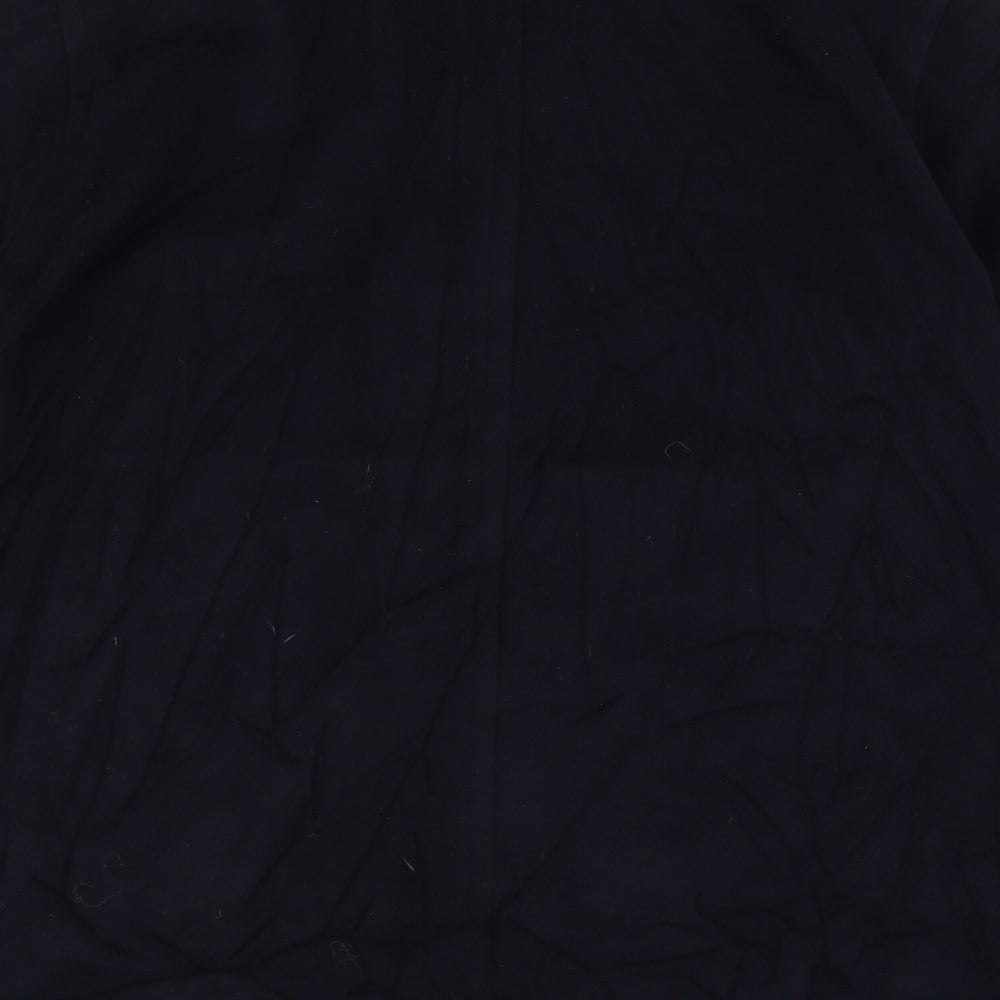 L.A.S Womens Blue   Overcoat Coat Size 14