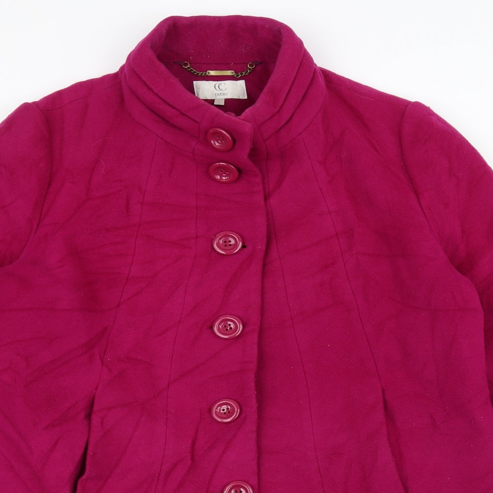 CC Womens Pink   Overcoat Coat Size L