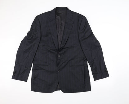 Zara Mens Blue   Jacket Suit Jacket Size 38