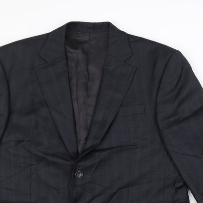 Zara Mens Blue   Jacket Suit Jacket Size 38