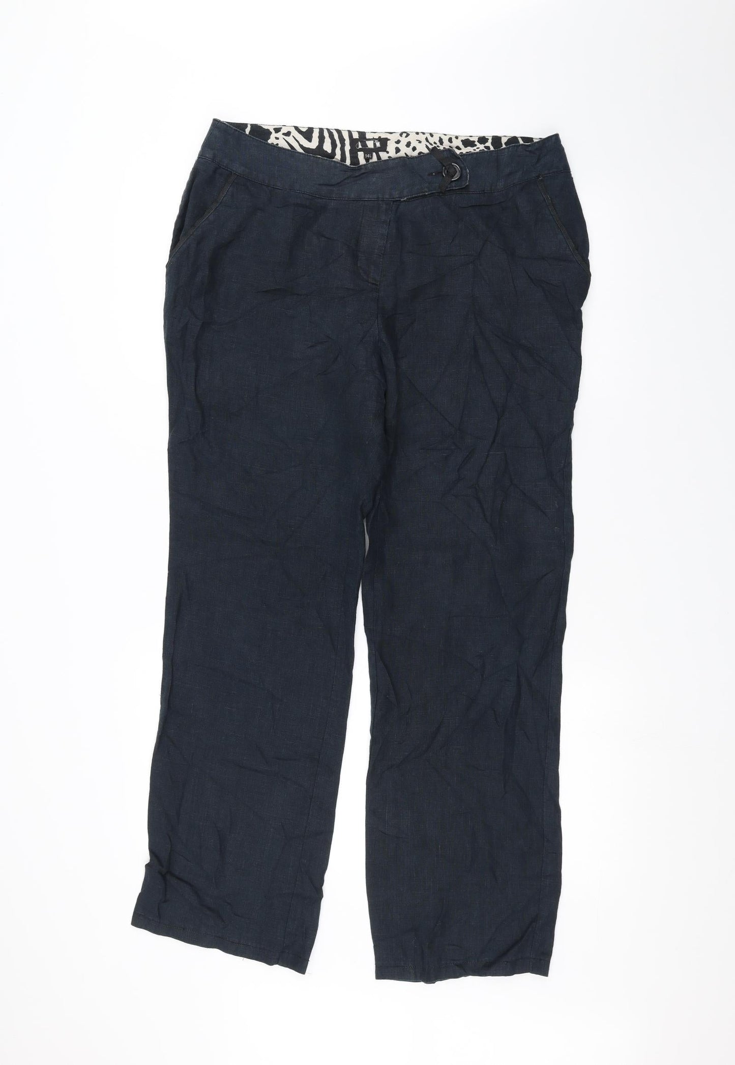 Preworn Womens Blue   Trousers  Size 14 L26 in
