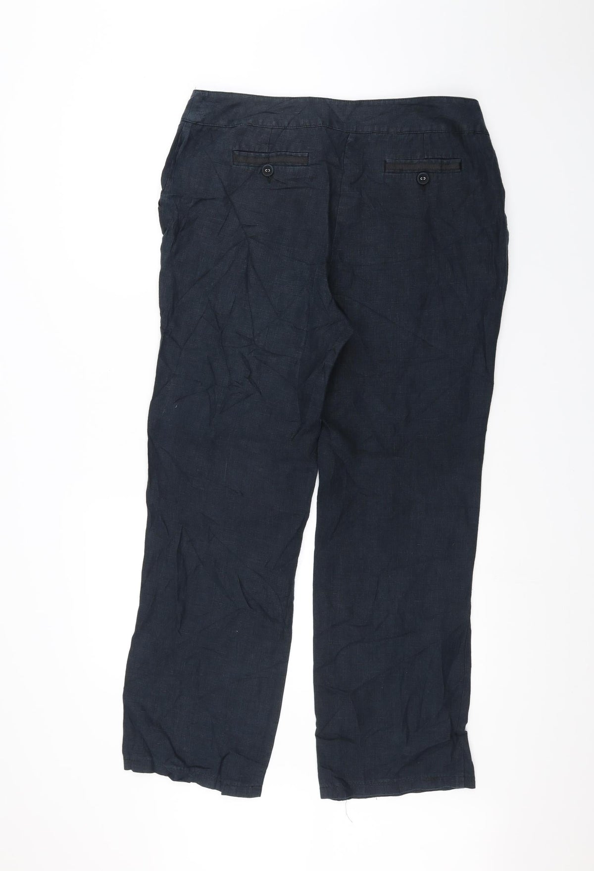 Preworn Womens Blue   Trousers  Size 14 L26 in