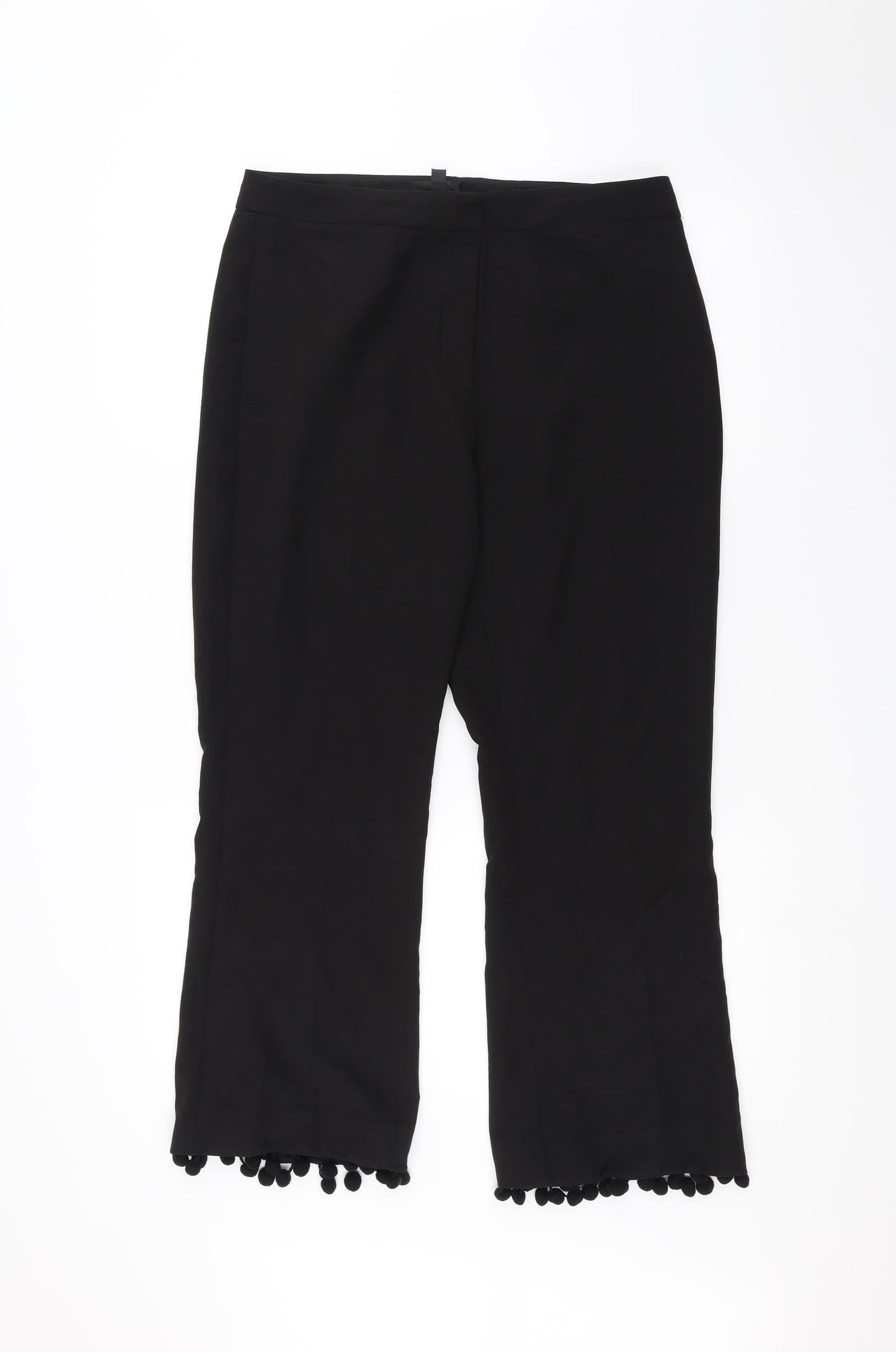 Topshop Womens Black   Trousers  Size 12 L24 in