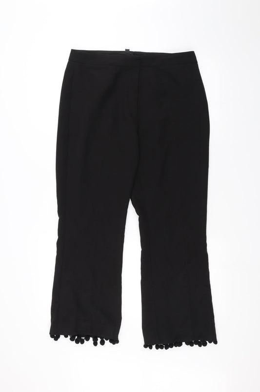 Topshop Womens Black   Trousers  Size 12 L24 in