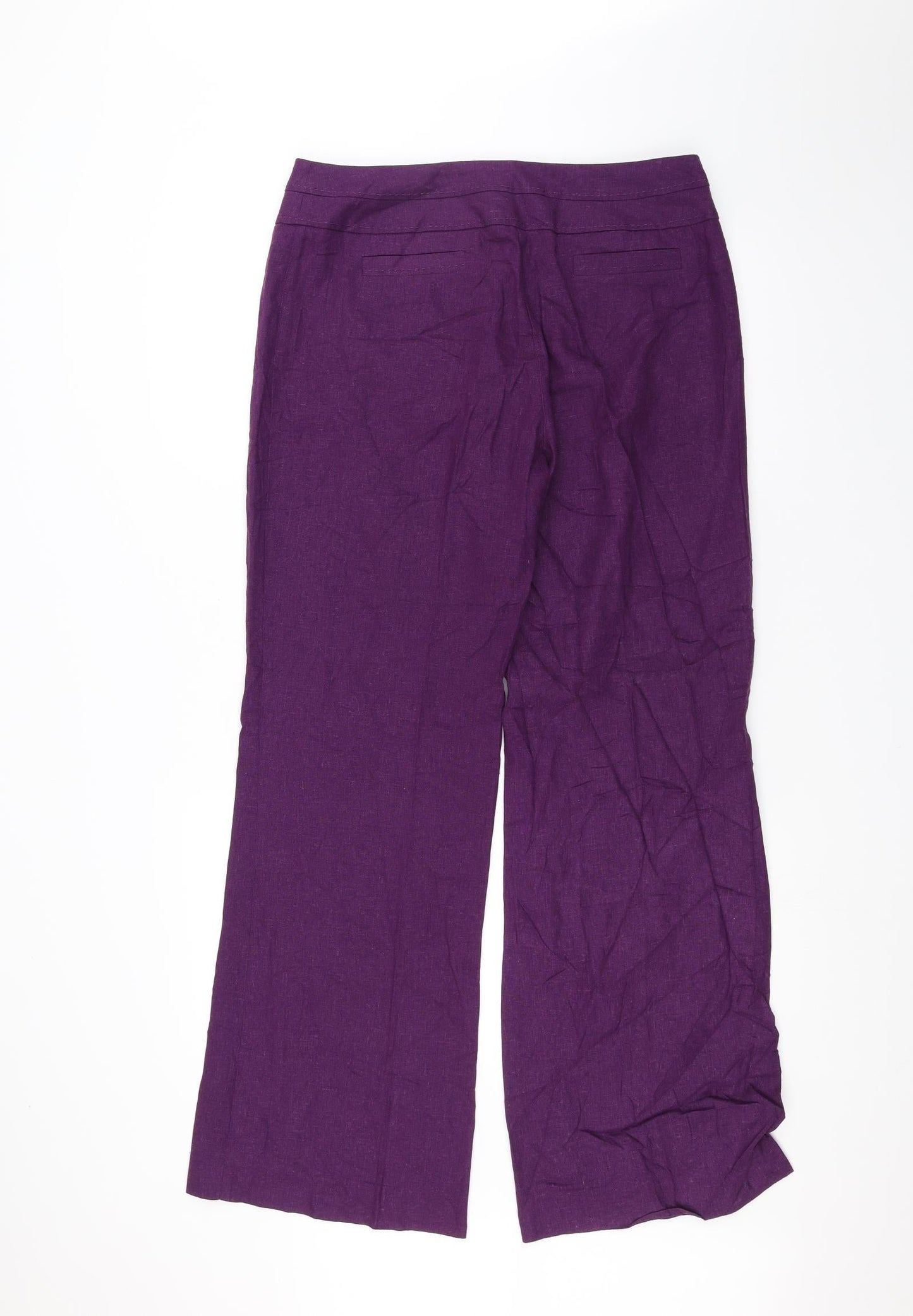 DEBINHAMS Womens Purple   Trousers  Size 12 L30 in