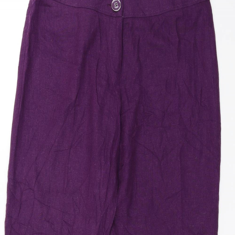 DEBINHAMS Womens Purple   Trousers  Size 12 L30 in