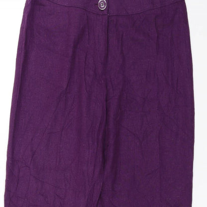 Preloved DEBINHAMS Womens Purple   Trousers  Size 12 L30 in - Detail