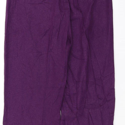 Preloved DEBINHAMS Womens Purple   Trousers  Size 12 L30 in - Label
