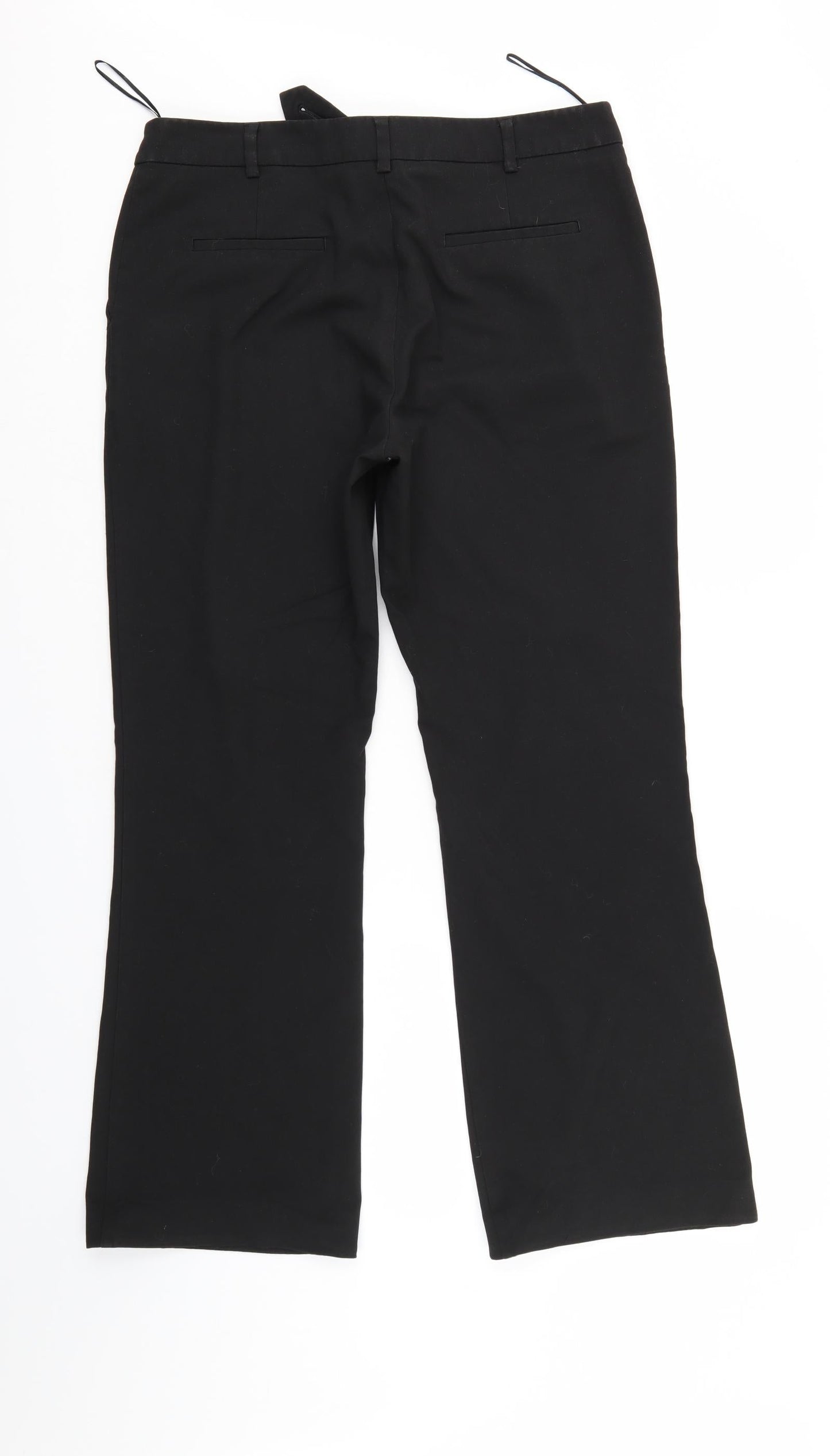 NEXT Womens Black   Trousers  Size 12 L28 in