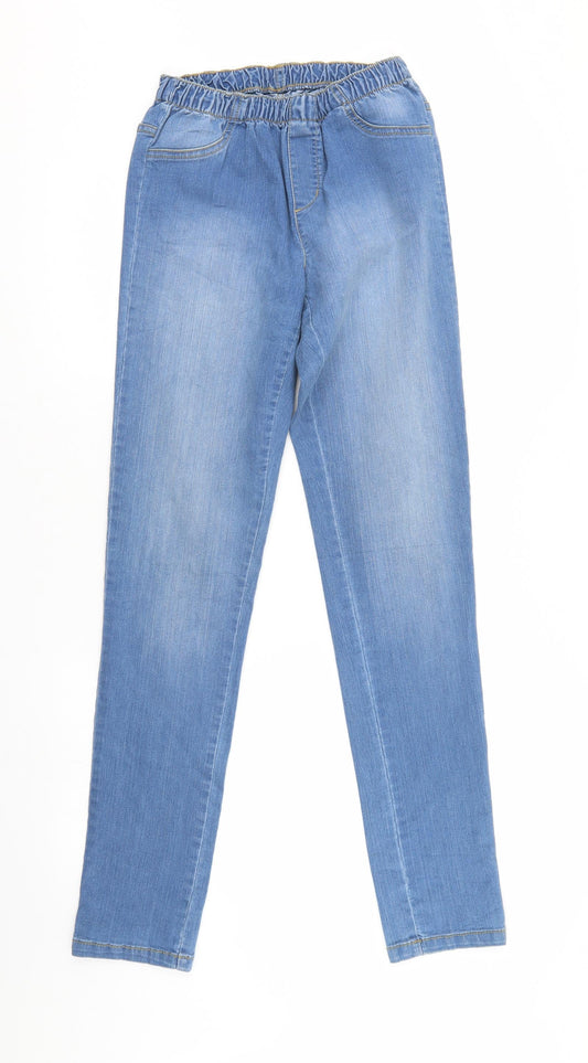 Preworn Womens Blue  Denim Jegging Jeans Size 25 in L31 in - Elastic Waist