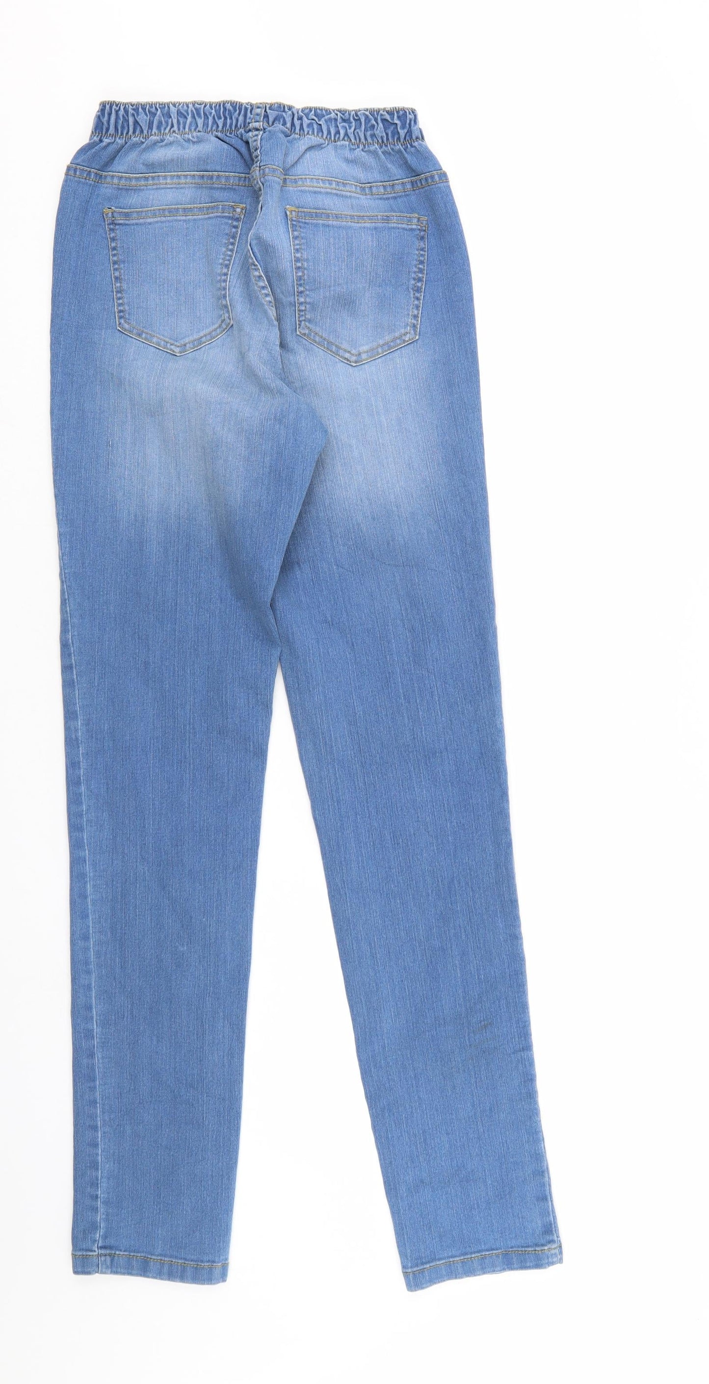 Preworn Womens Blue  Denim Jegging Jeans Size 25 in L31 in - Elastic Waist