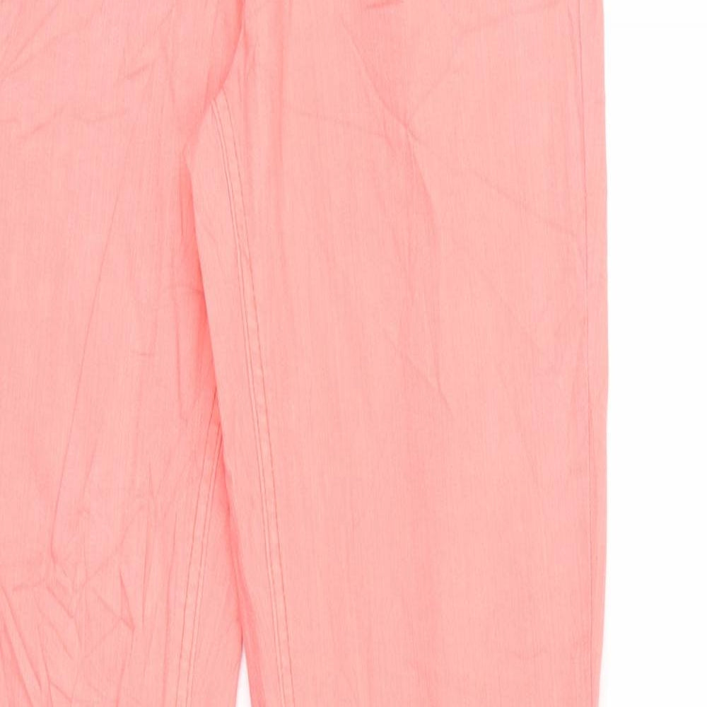 Gina Womens Pink  Denim Straight Jeans Size 8 L32 in