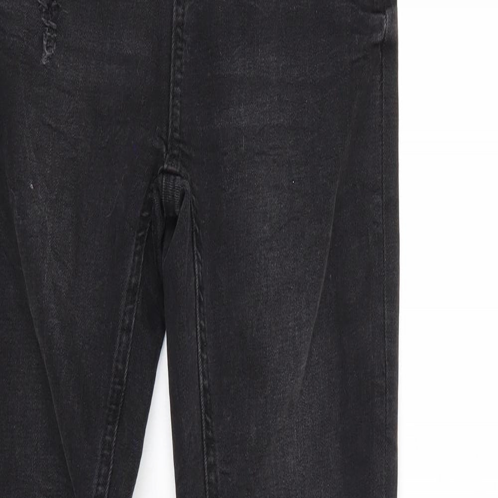 Denim & Co. Womens Black  Denim Skinny Jeans Size 6 L27 in