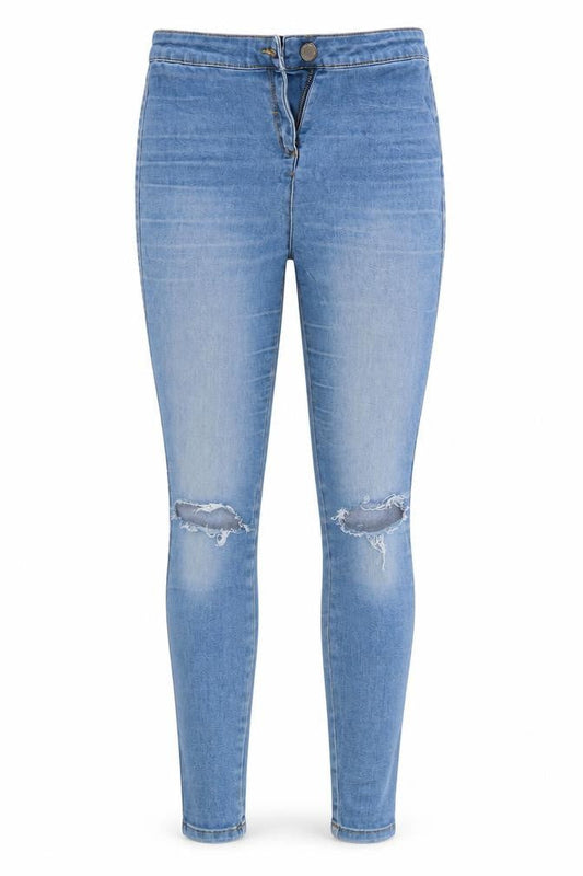 /Denim Womens Blue  Denim Jegging Jeans Size 8 L28 in