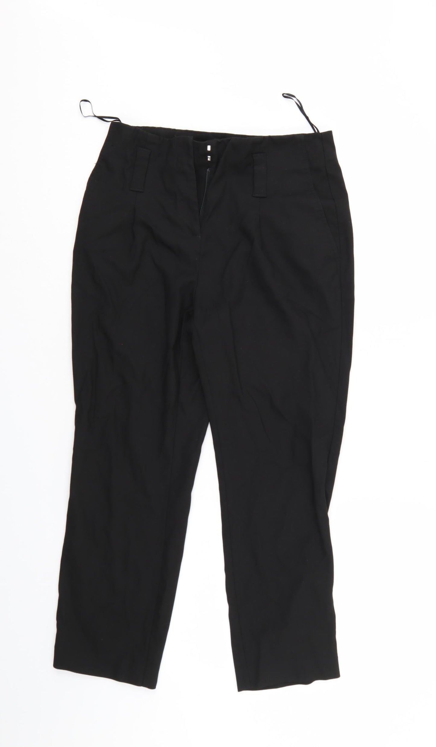 NEXT Womens Black   Trousers  Size 8 L25 in