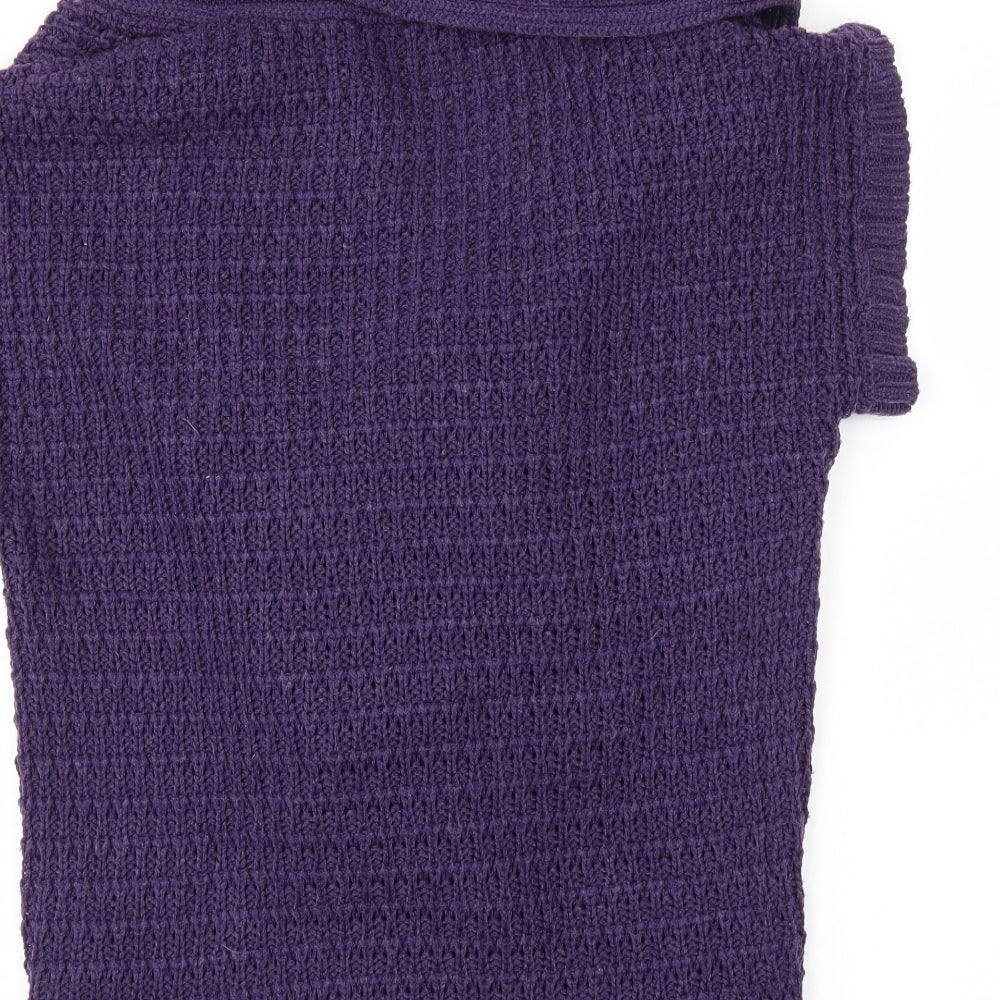 George Womens Purple   Wrap Jumper Size L