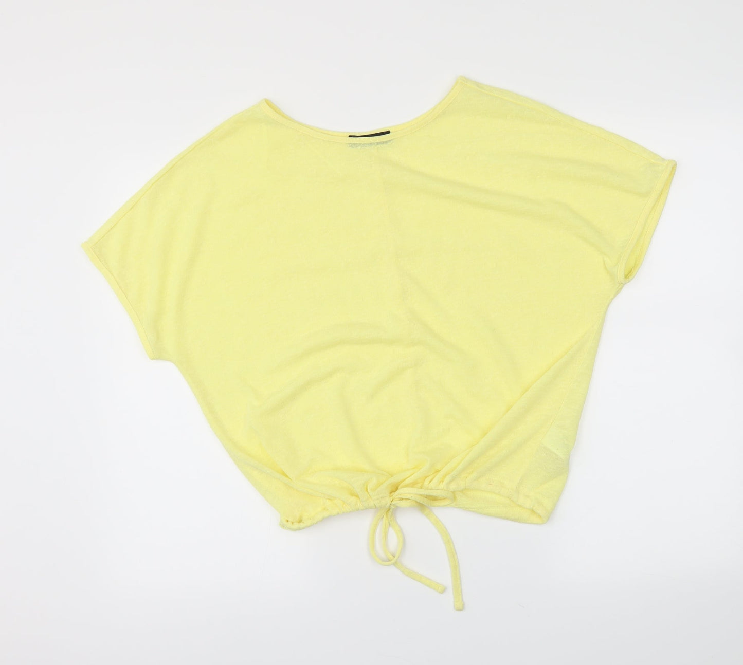 F&F Womens Yellow   Pullover Jumper Size 10  - cropped
