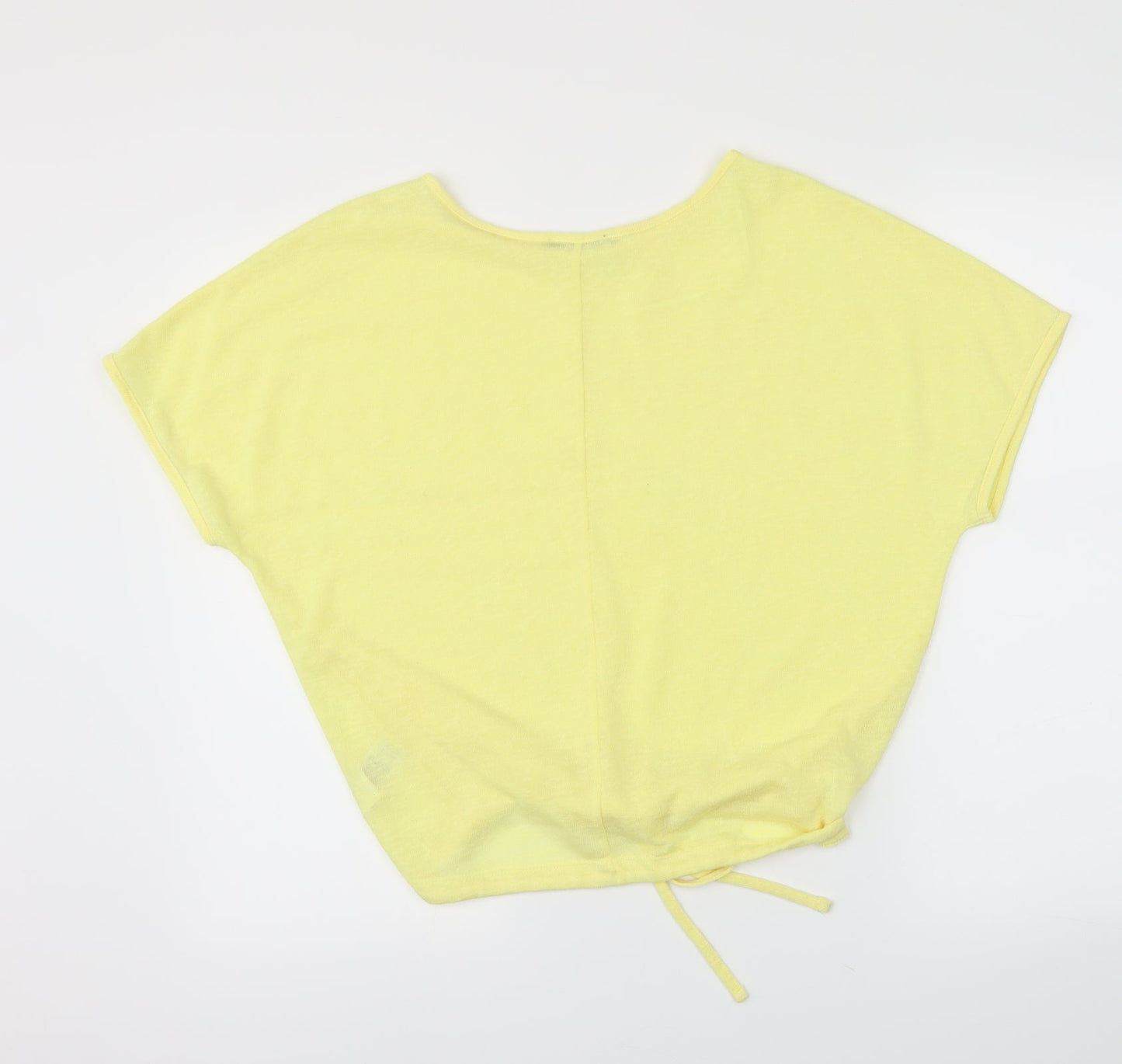 F&F Womens Yellow   Pullover Jumper Size 10  - cropped