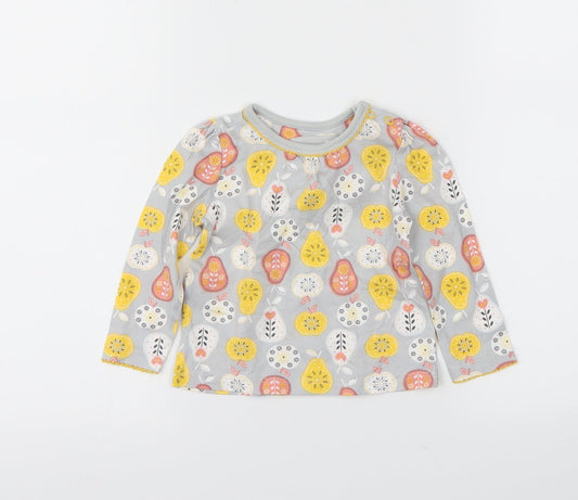 TU Girls Grey   Basic T-Shirt Size 3-6 Months
