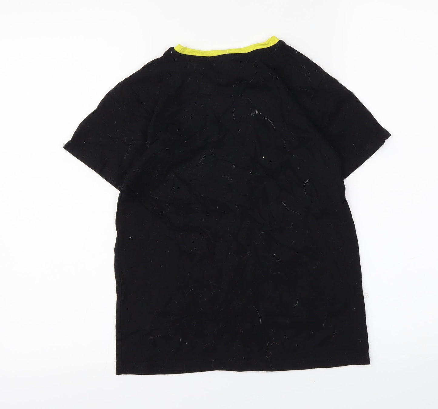 pep7co Boys Black   Basic T-Shirt Size 9-10 Years