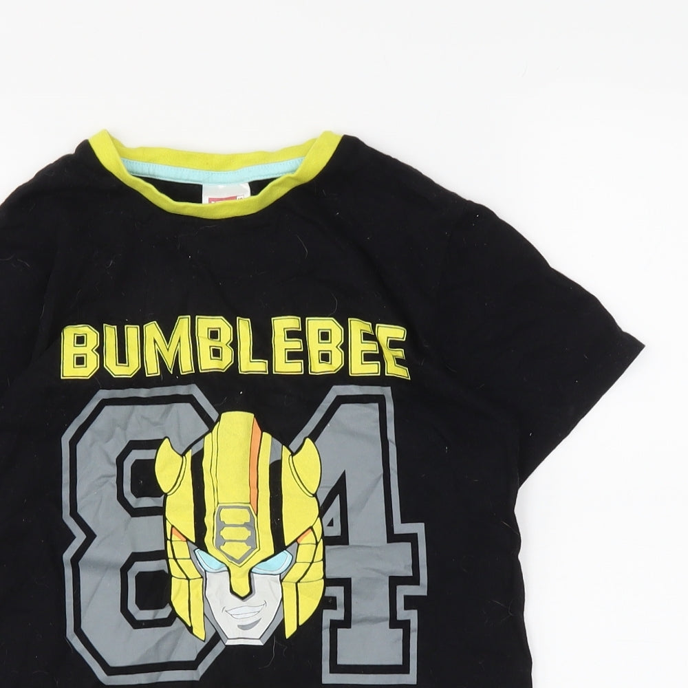 pep7co Boys Black   Basic T-Shirt Size 9-10 Years