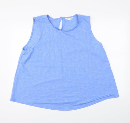 Preloved Authentic Womens Blue   Basic Tank Size 22 - Front