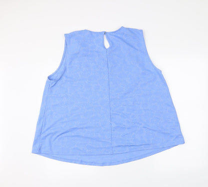 Preloved Authentic Womens Blue   Basic Tank Size 22 - Back