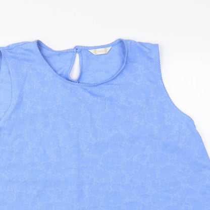 Preloved Authentic Womens Blue   Basic Tank Size 22 - Detail
