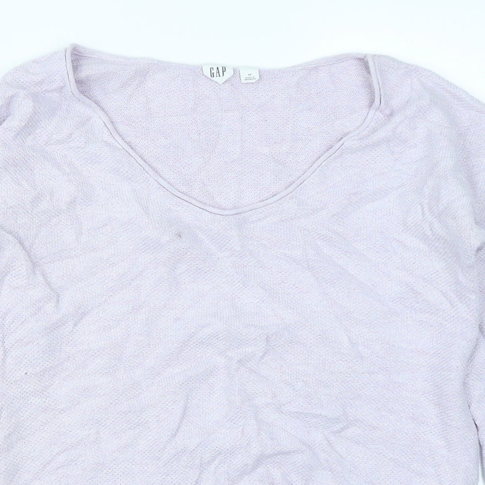Gap Womens Purple  Knit Pullover Jumper Size XS