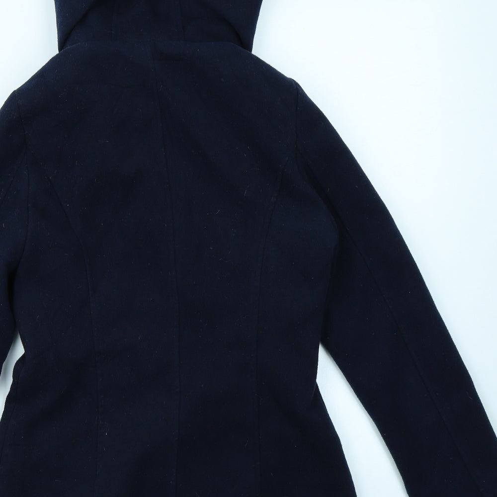 Atmosphere Womens Blue   Overcoat Coat Size 8