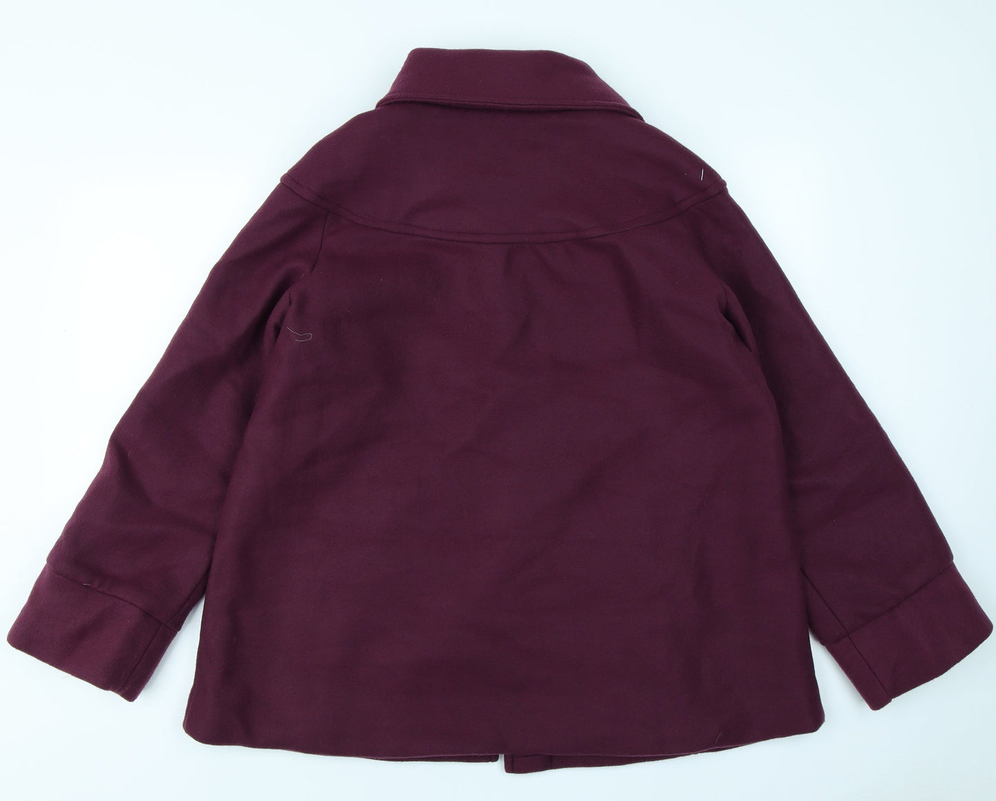 Anne De Lancay Womens Purple   Overcoat Coat Size 10