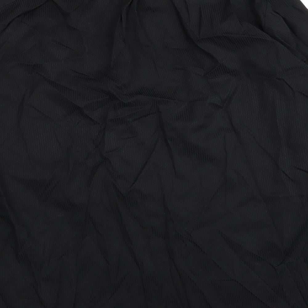 Cosma Mens Black Striped   Dress Shirt Size 40