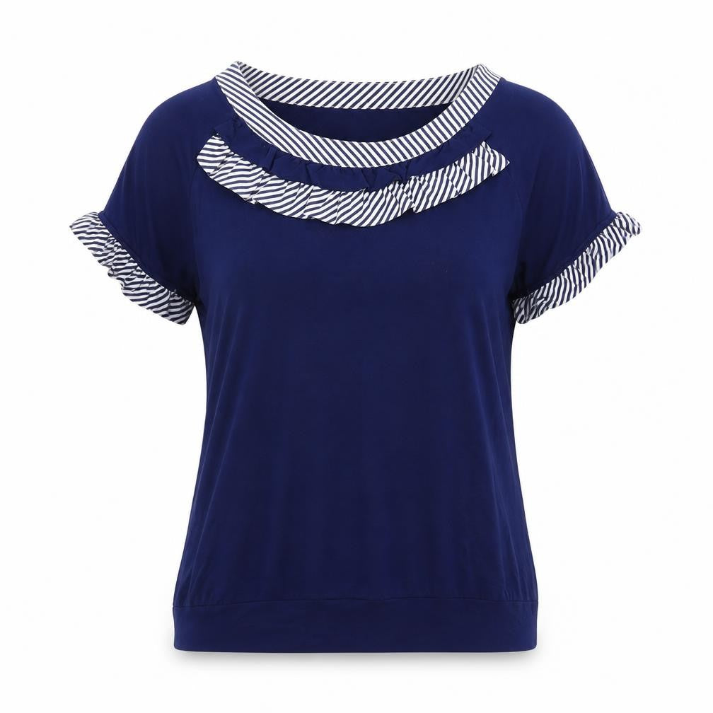 klass collection Womens Blue   Basic T-Shirt Size L
