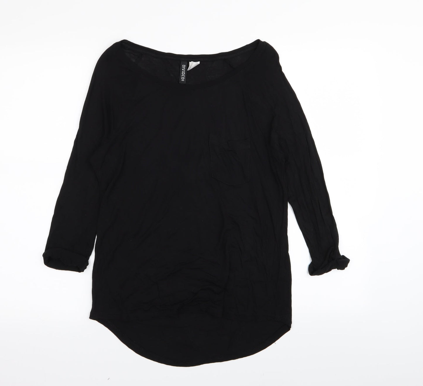 Divided by H&M Womens Black   Basic T-Shirt Size 8
