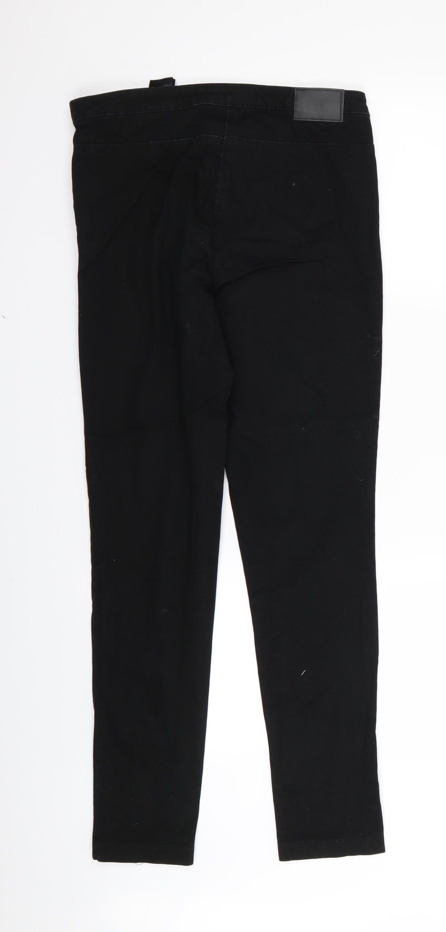 H&M Womens Black   Trousers  Size 8 L28 in