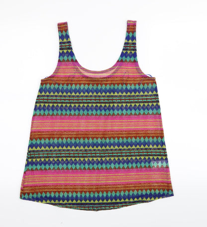 Preloved Primark Womens Multicoloured Striped  Basic Tank Size 6 - Front