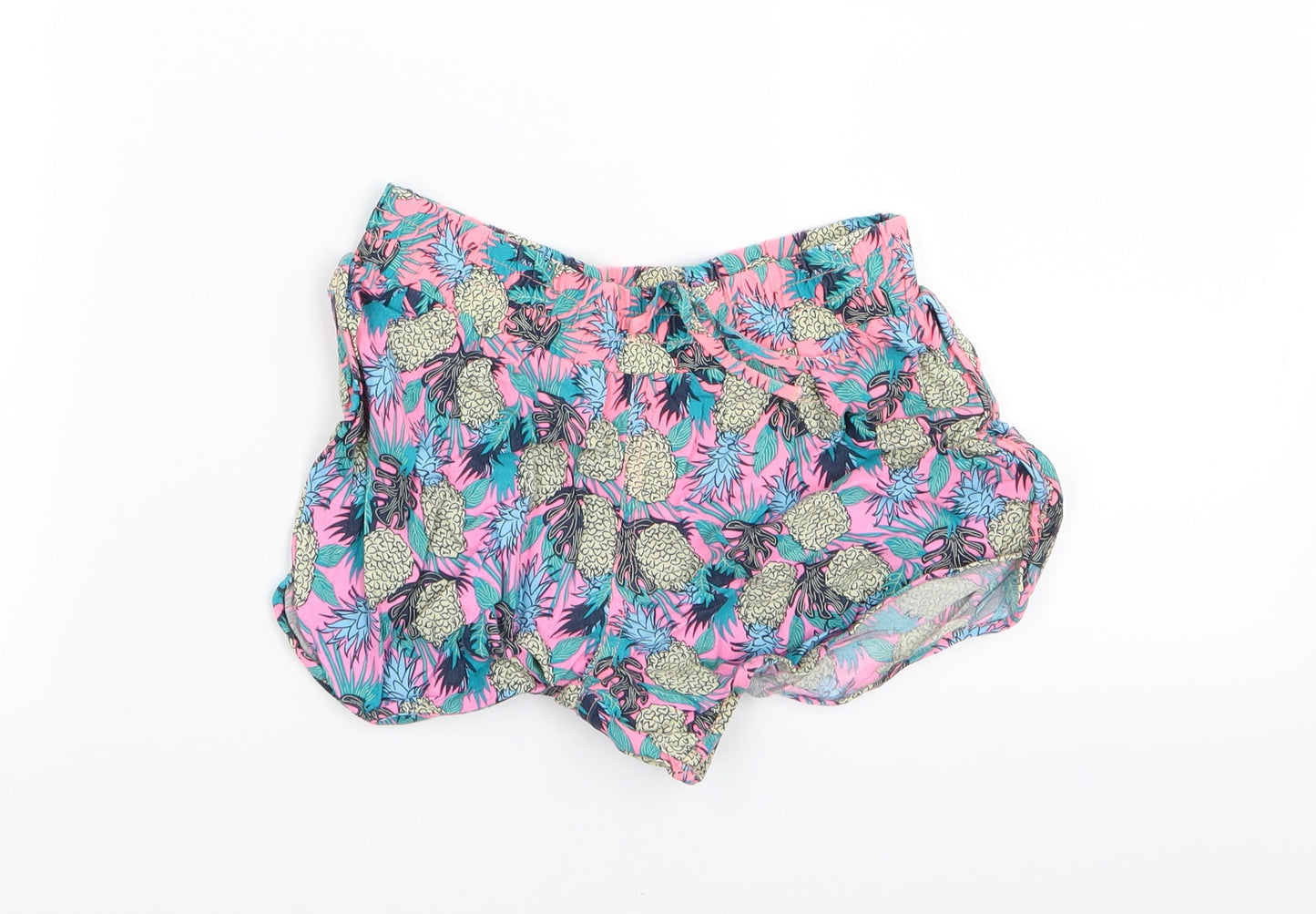 YD Girls Multicoloured Floral  Hot Pants Shorts Size 10-11 Years