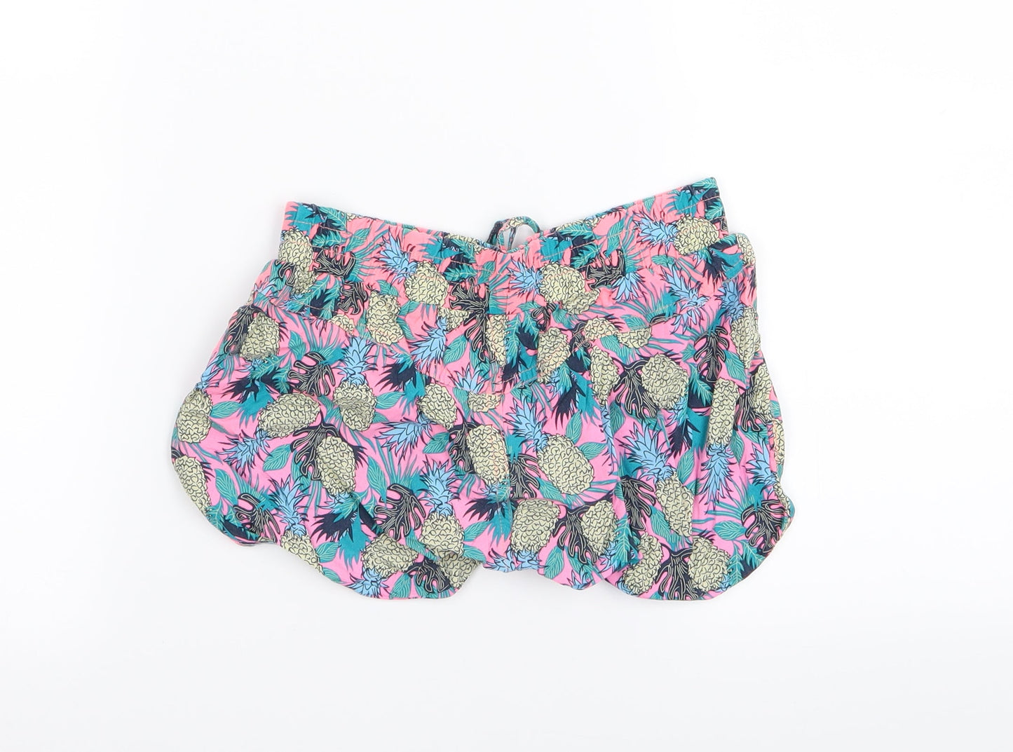 YD Girls Multicoloured Floral  Hot Pants Shorts Size 10-11 Years