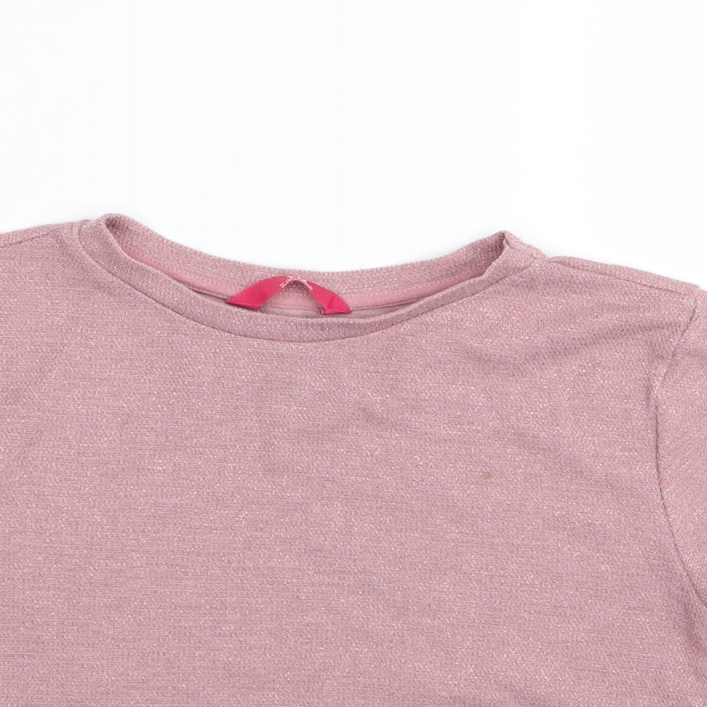 YD Girls Pink   Basic T-Shirt Size 12-13 Years