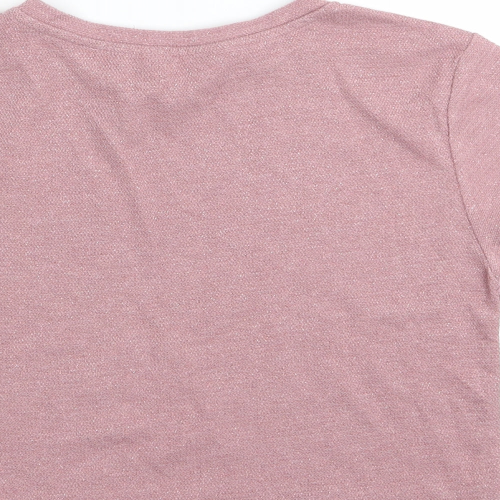 YD Girls Pink   Basic T-Shirt Size 12-13 Years