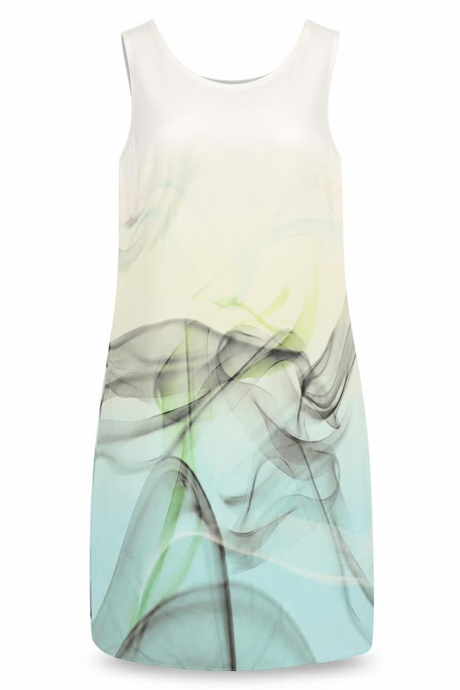 Principles Womens Green   Shift  Size 8  - Abstract Design