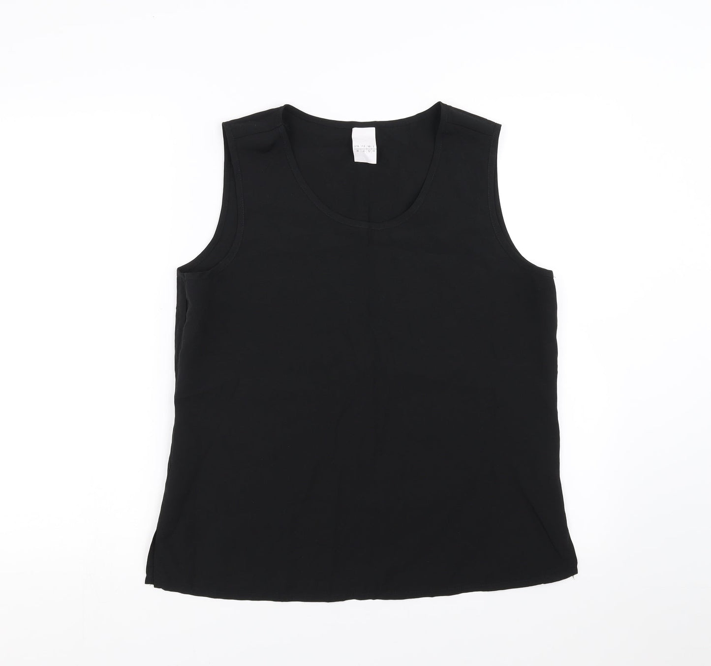 Preworn Womens Black   Basic Blouse Size 12