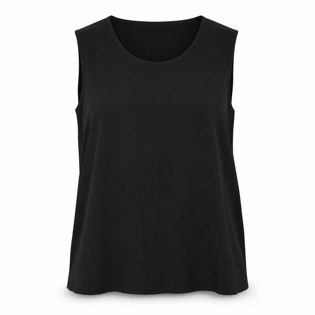 Preworn Womens Black   Basic Blouse Size 12