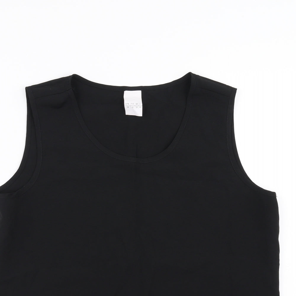 Preworn Womens Black   Basic Blouse Size 12