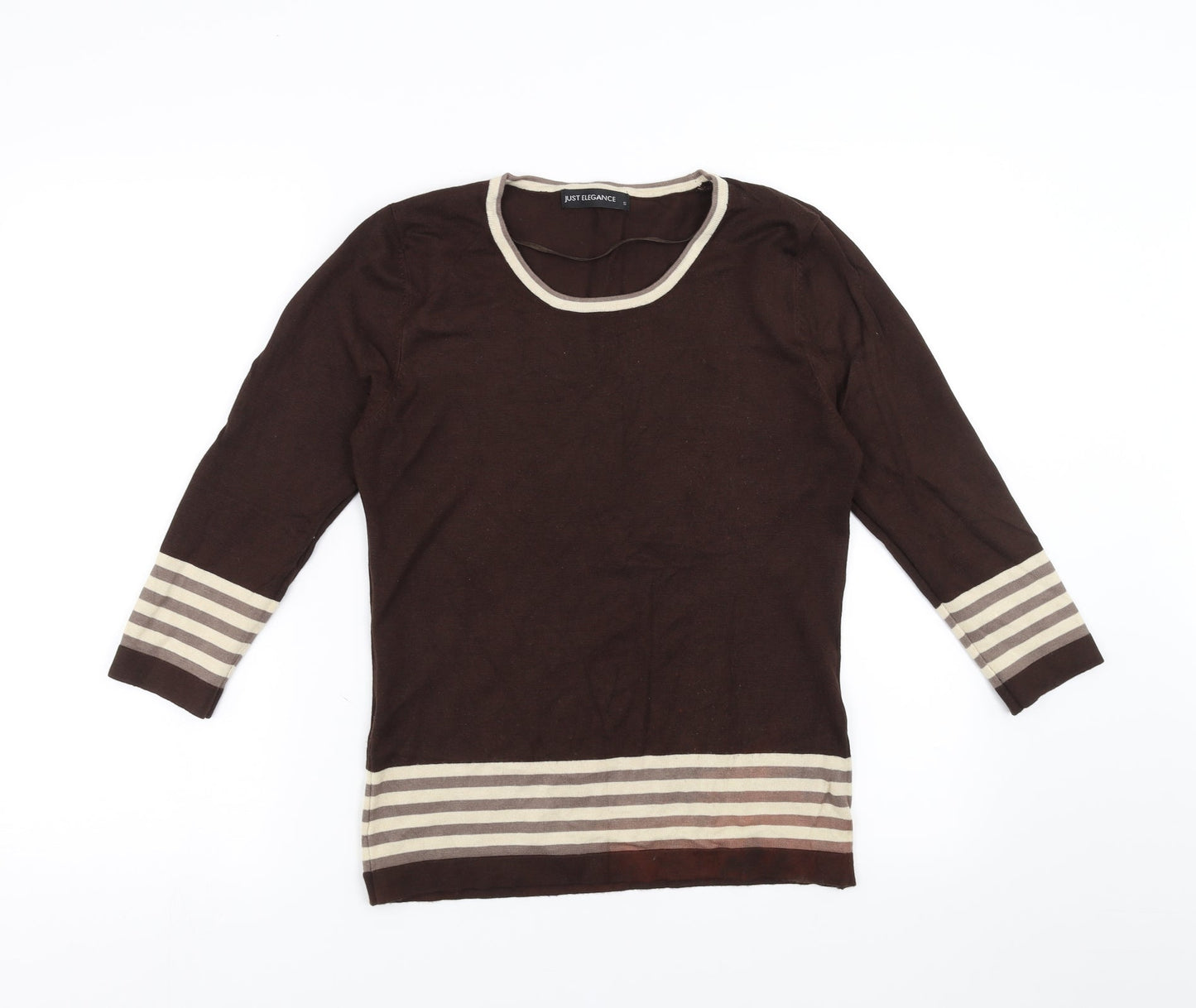 Just Elegance Womens Brown   Pullover Jumper Size S
