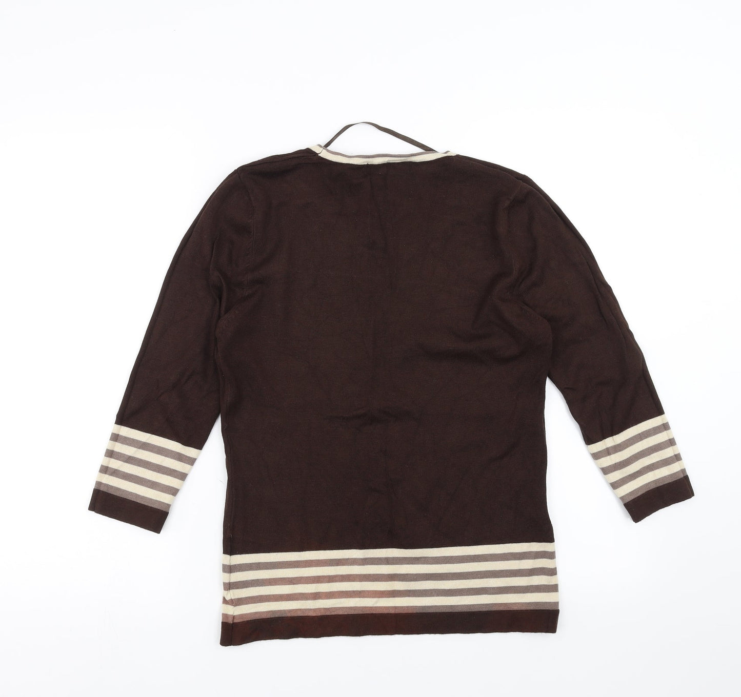 Just Elegance Womens Brown   Pullover Jumper Size S