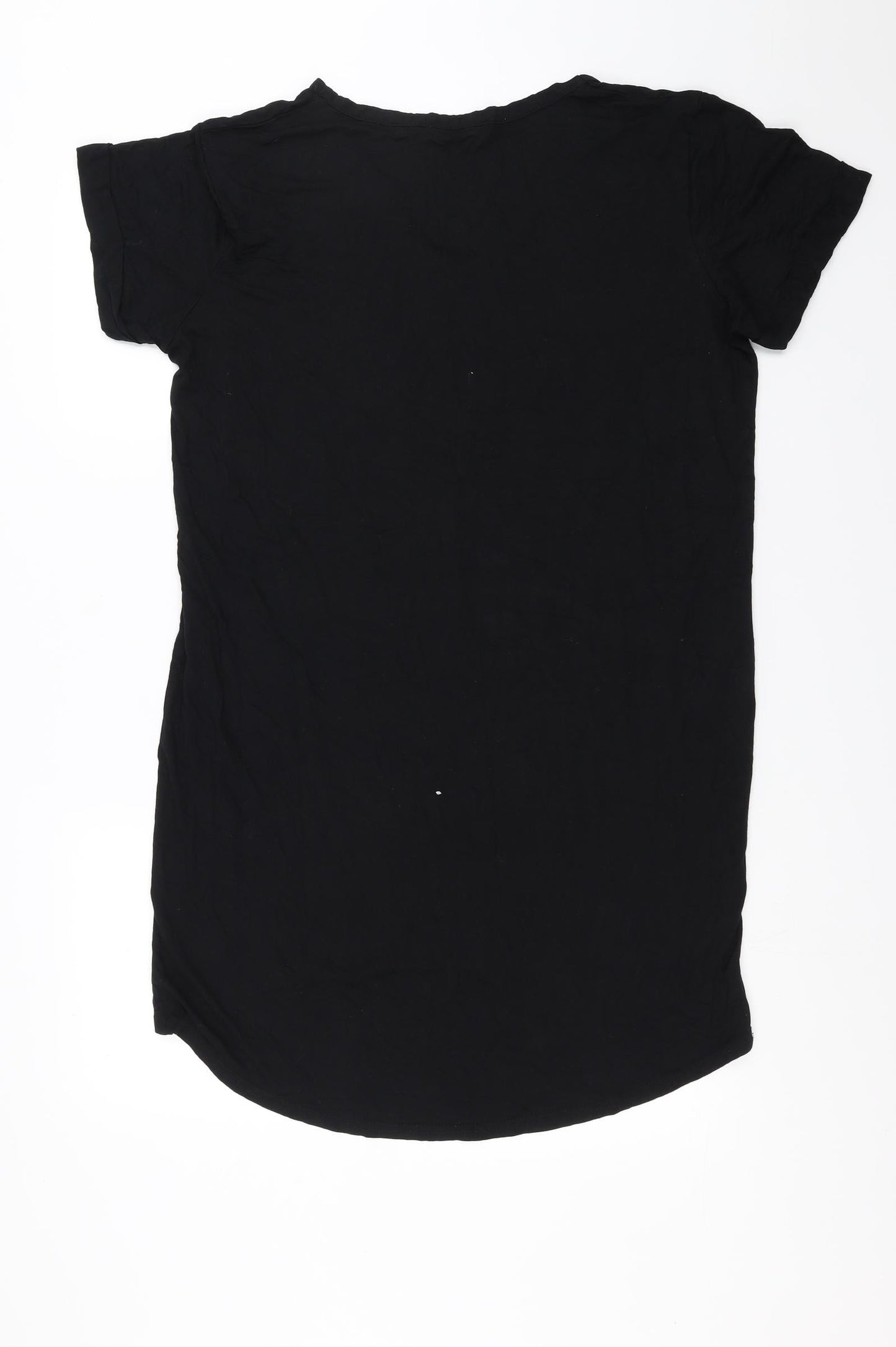 Glamour Babe Womens Black   T-Shirt Dress  Size M