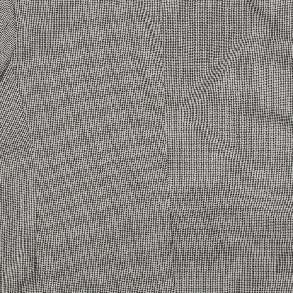 Simon taylor Mens Beige Houndstooth  Jacket Suit Jacket Size 46