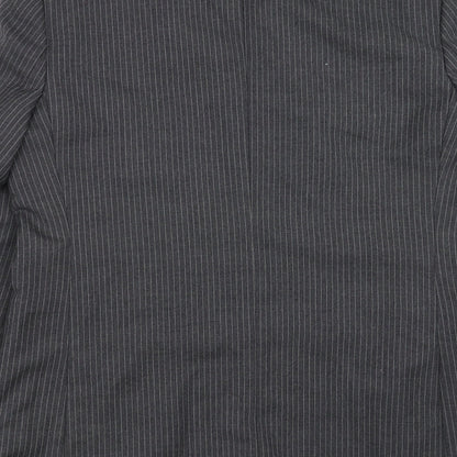 Charles Barker Mens Grey Striped  Jacket Suit Jacket Size 40